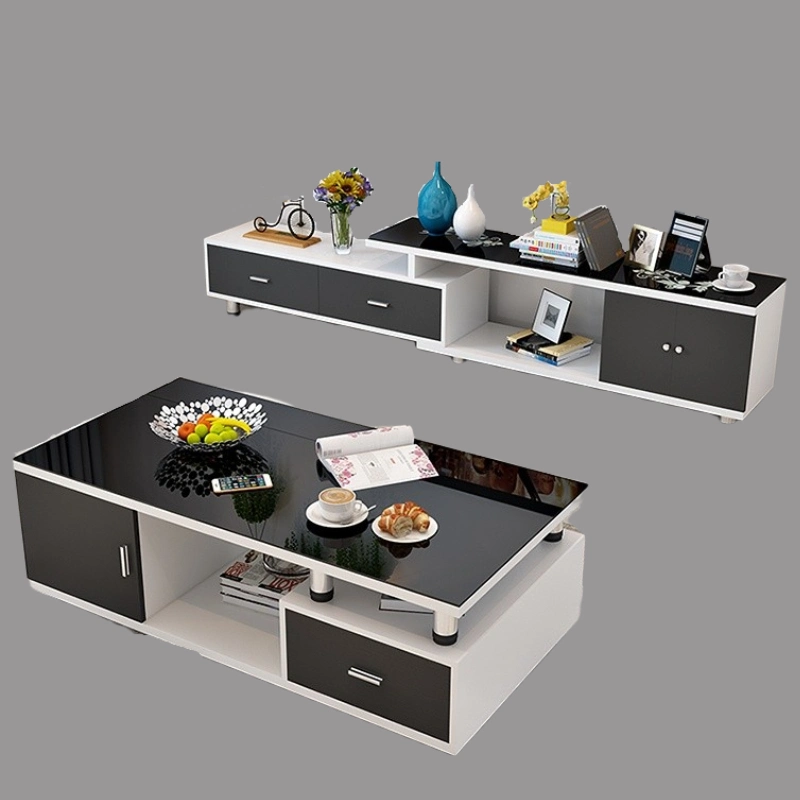 Hot Sale Living Room Furniture TV Stand Modern Living Room MDF Modern Style TV Stand and Center Table