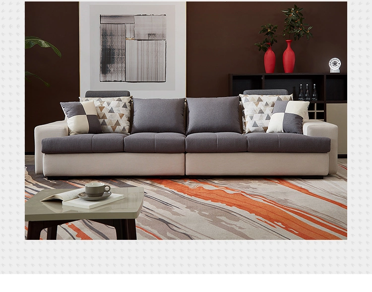 Quanu 102117 Modern Fabric U Shape Couch Living Room Sofa Set Furniture Designs 5% off