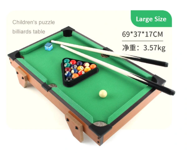 High Quality Indoor Games Desktop Sport Games Wooden Mini Billiards Table for Children