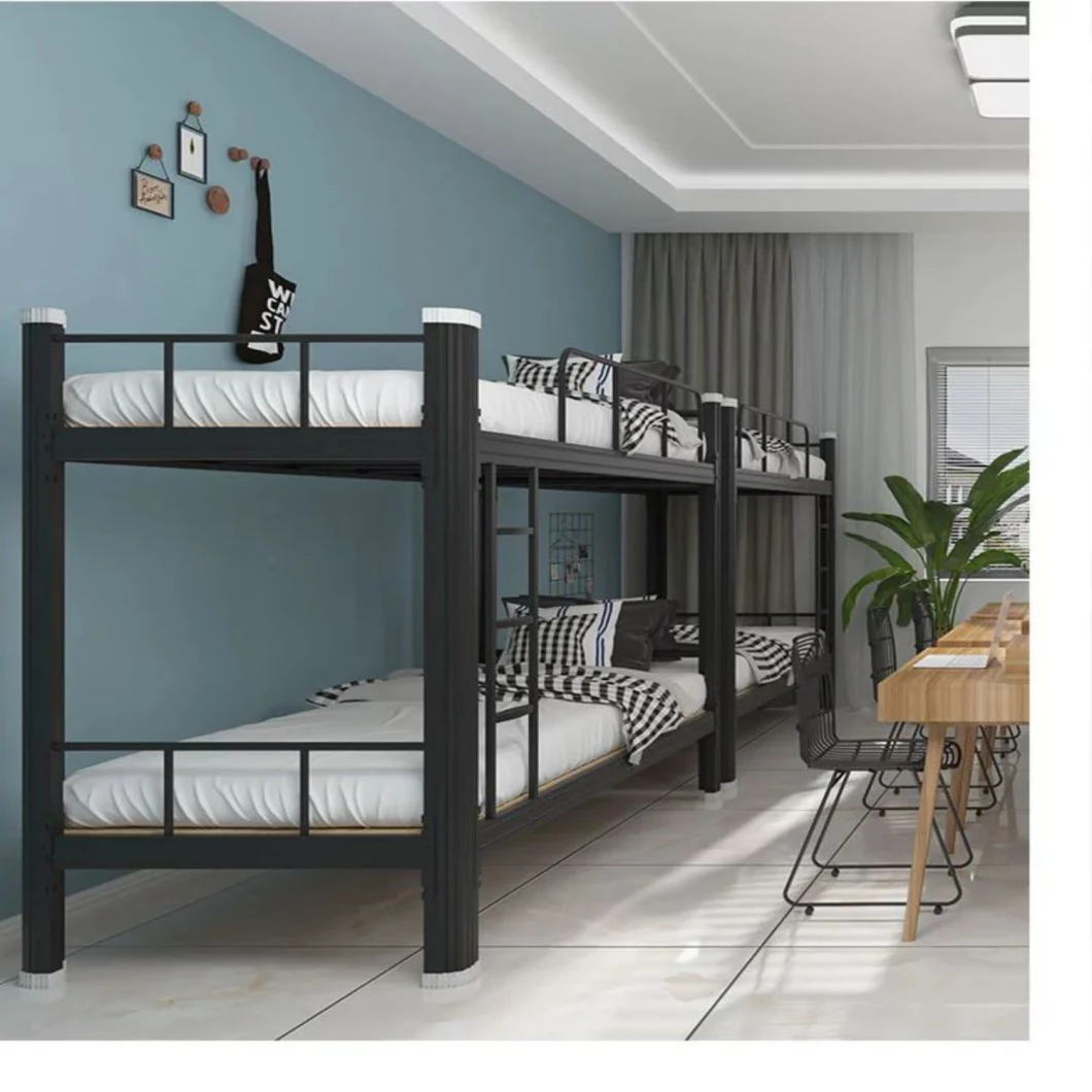 Metal Parts Frame Double Dormitory Steel Bunk Bed Furniture