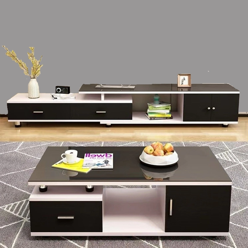 Hot Sale Living Room Furniture TV Stand Modern Living Room MDF Modern Style TV Stand and Center Table