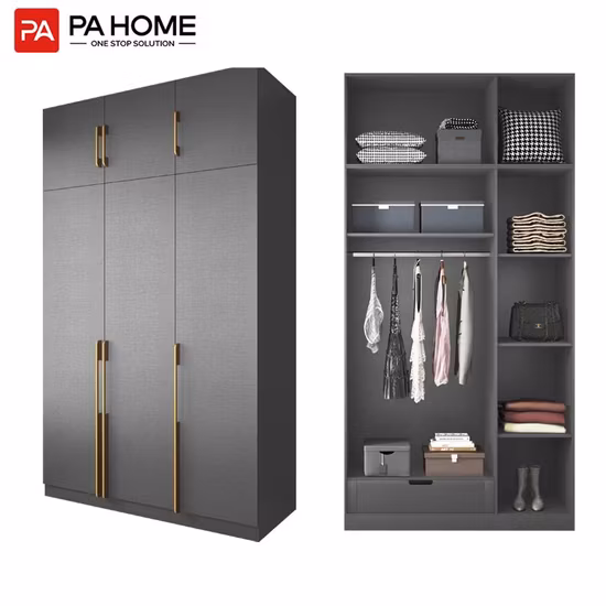 PA Wholesale Custom Bedroom Furniture Wooden Modular Modern Walk in Closet Design Bedroom Wardrobe